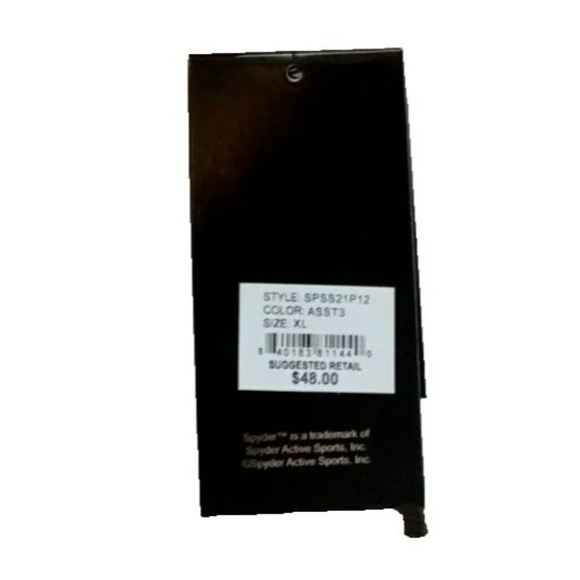 Spyder XL Maroon-Cream-Coral Logo Waistband Stretch Comfort Hipster Panties 3-Pk - Picture 4 of 5